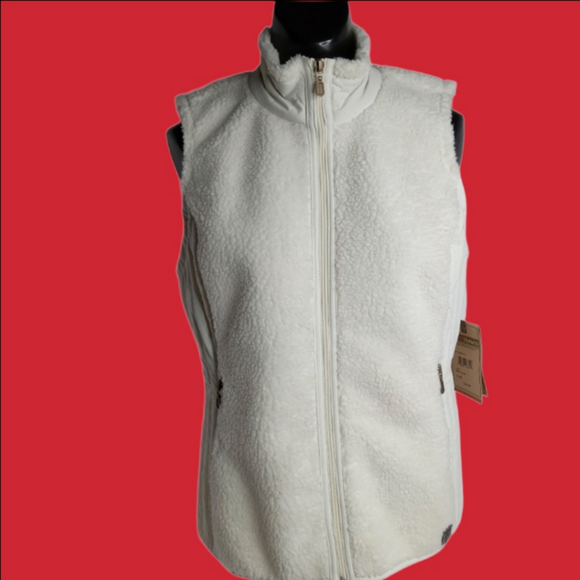 RUFF HEWN RUFF IVORY COLOR SIZE‎ MED. NWT FRONT ZIPPER LADIES VEST - Picture 2 of 12